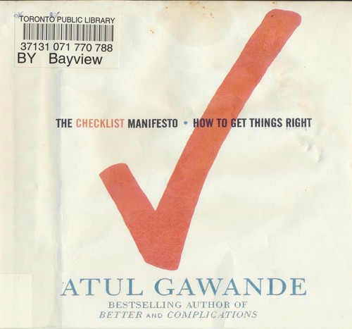 Atul Gawande, John Bedford Lloyd: The Checklist Manifesto (AudiobookFormat, 2010, Macmillan Audio)