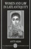 Antti Arjava: Women and law in late antiquity (1996, Clarendon Press, Oxford University Press)