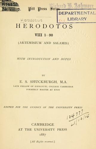 Herodotus: Herodotus (1887, University Press)