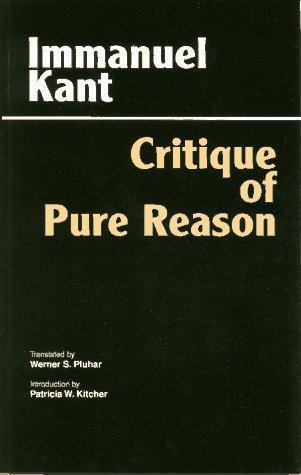 Immanuel Kant: Critique of pure reason (Hardcover, 1996, Hackett Publishing)