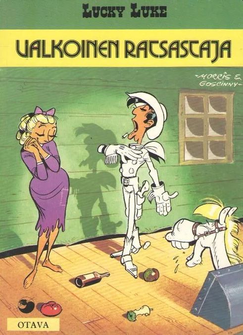 Morris, René Goscinny: Valkoinen ratsastaja (Hardcover, Finnish language, 1984, Otava)