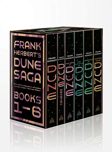 Frank Herbert: Frank Herbert's Dune Saga 6-Book Boxed Set : Dune, Dune Messiah, Children of Dune, God Emperor of Dune, Heretics of Dune, and Chapterhouse (Paperback, 2020, Ace Books, Ace)