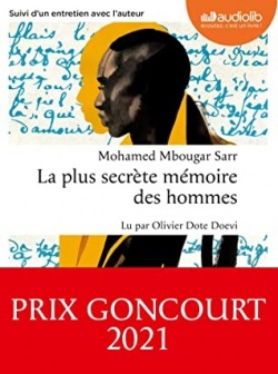 Mohamed Mbougar Sarr: La plus secrète mémoire des hommes (AudiobookFormat, fra language, 2022, Audiolib)