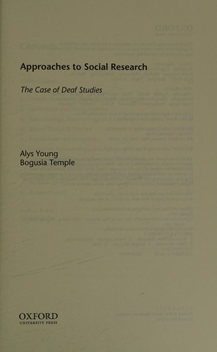Alys Young, Bogusia Temple: Approaches to Social Research (2014, Oxford University Press, Incorporated, OUP USA, Oxford University Press)