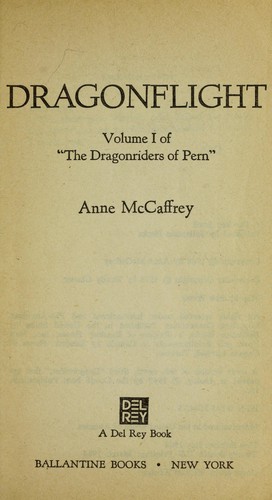 Anne McCaffrey: Dragonflight (1985, Professional Services Center for the Visually Handicapped [Wisconsin Dept. of Public Instruction], Ballantine Books)