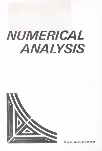 Richard L. Burden: Numerical analysis (1978, Prindle, Weber & Schmidt)