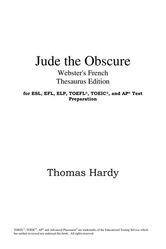 Thomas Hardy: Jude the obscure (2005, ICON Classics)