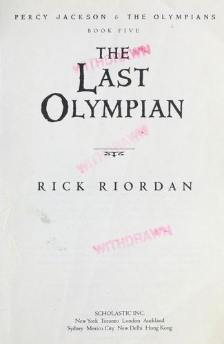 Rick Riordan: The last Olympian (2010)