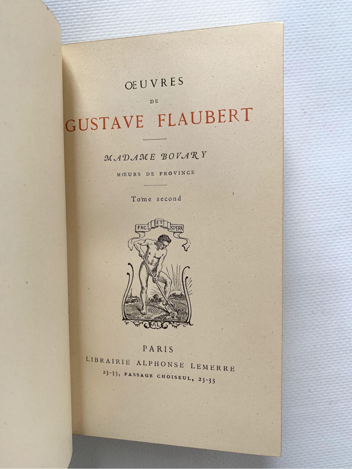 Flaubert Gustave: Madame Bovary Tome second (French language)