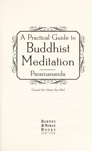 Paramananda: A Practical Guide to Buddhist Meditation (Hardcover, 1996, Barnes & Noble Books)