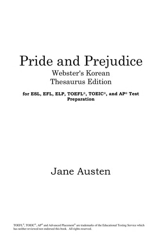 Jane Austen: Pride and prejudice (2005, ICON Classics)