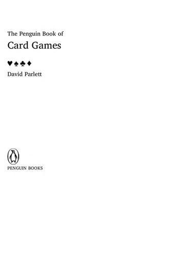 David Parlett: The Penguin Book of Card Games (2008, Penguin Books)