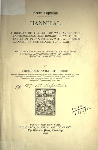 Theodore Ayrault Dodge: Hannibal (1896, Houghton)