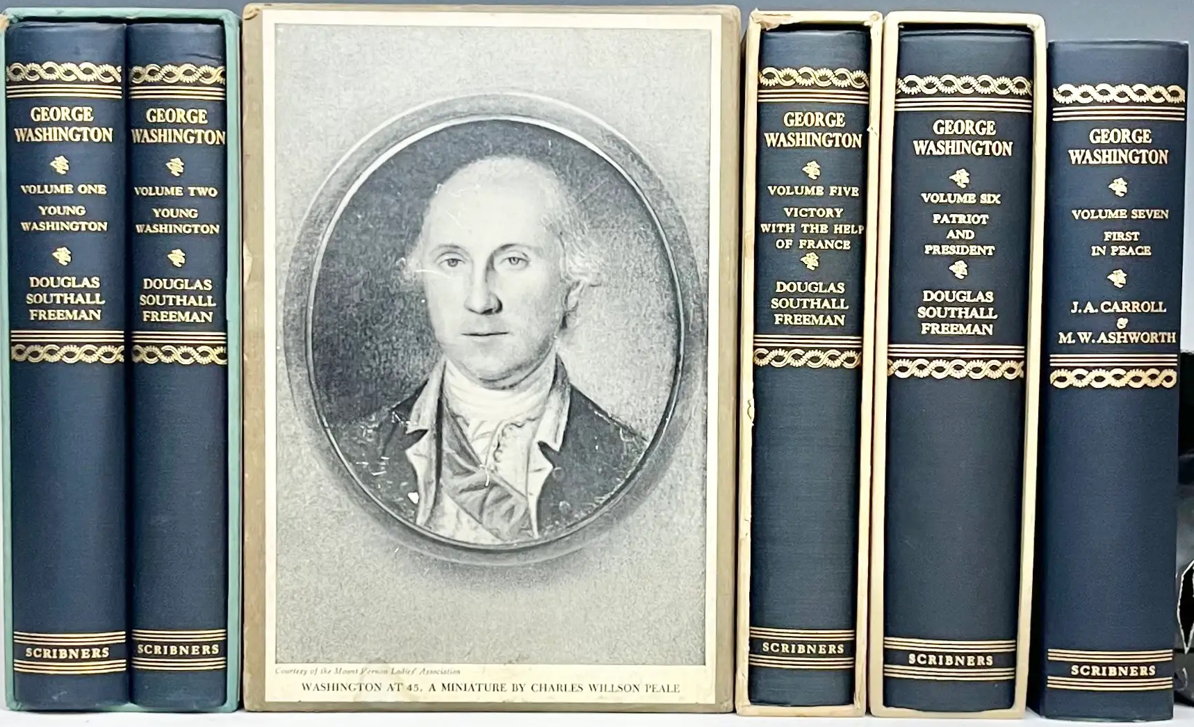 Douglas S. Freeman, J. A. Carroll, M. W. Ashworth: George Washington, Volumes I-VII (Hardcover, Charles Scribner's Sons)