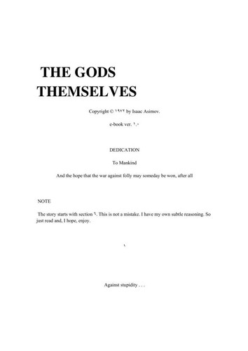 Isaac Asimov: The Gods Themselves (print-disabled)