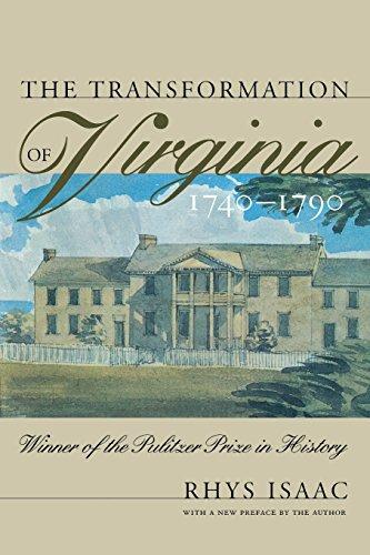 Rhys Isaac: The Transformation of Virginia, 1740-1790 (1999)