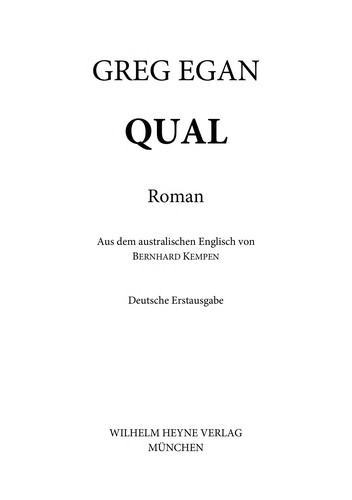 Greg Egan: Qual (German language, 1999, Heyne)