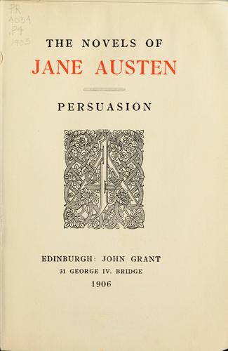 Jane Austen: The novels of Jane Austen (1906, J. Grant)