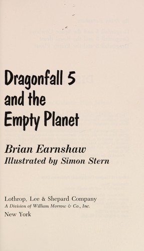 Brian Earnshaw: Dragonfall 5 and the empty planet (1976, Lothrop, Lee & Shepard)