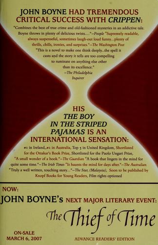 John Boyne: The Thief of Time (Hardcover, Thomas Dunne Books)