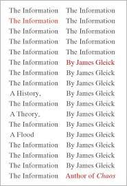 James Gleick: The Information (2011, Pantheon Books)