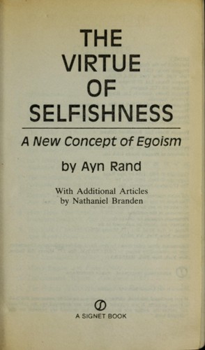 Ayn Rand: The virtue of selfishness (1970, Signet/New American Library)