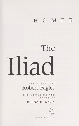 None None: The Iliad (1998, Penguin Books)