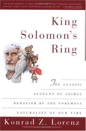 Konrad Lorenz: King Solomon's Ring (1997, Plume)
