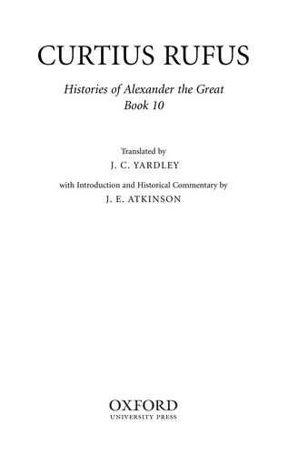 Quintus Curtius Rufus: Histories of Alexander the Great. (2009, Oxford University Press)