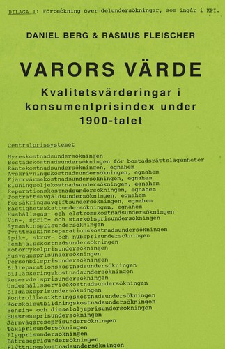 Rasmus Fleischer, Daniel Berg: Varors värde (Hardcover, Swedish language, 2023, Daidalos)