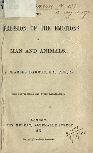 Charles Darwin: The  expression of the emotions in man and animals. (1872, J. Murray)
