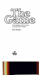 Ken Dryden: The Game (Hardcover, 1983, Times Books)