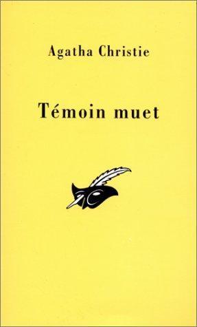 Agatha Christie: Témoin muet (French language, 1993, Editions du Masque)