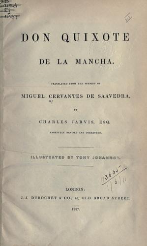 Miguel de Cervantes: Don Quixote de la Mancha (1837, J.J. Dubochet)