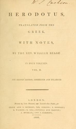 Herodotus: Herodotus. (1806, Leigh and S. Southeby)