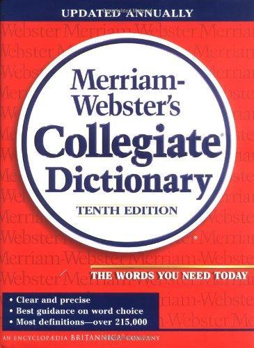 Merriam-Webster Inc.: Merriam-Webster's Collegiate Dictionary (1997)