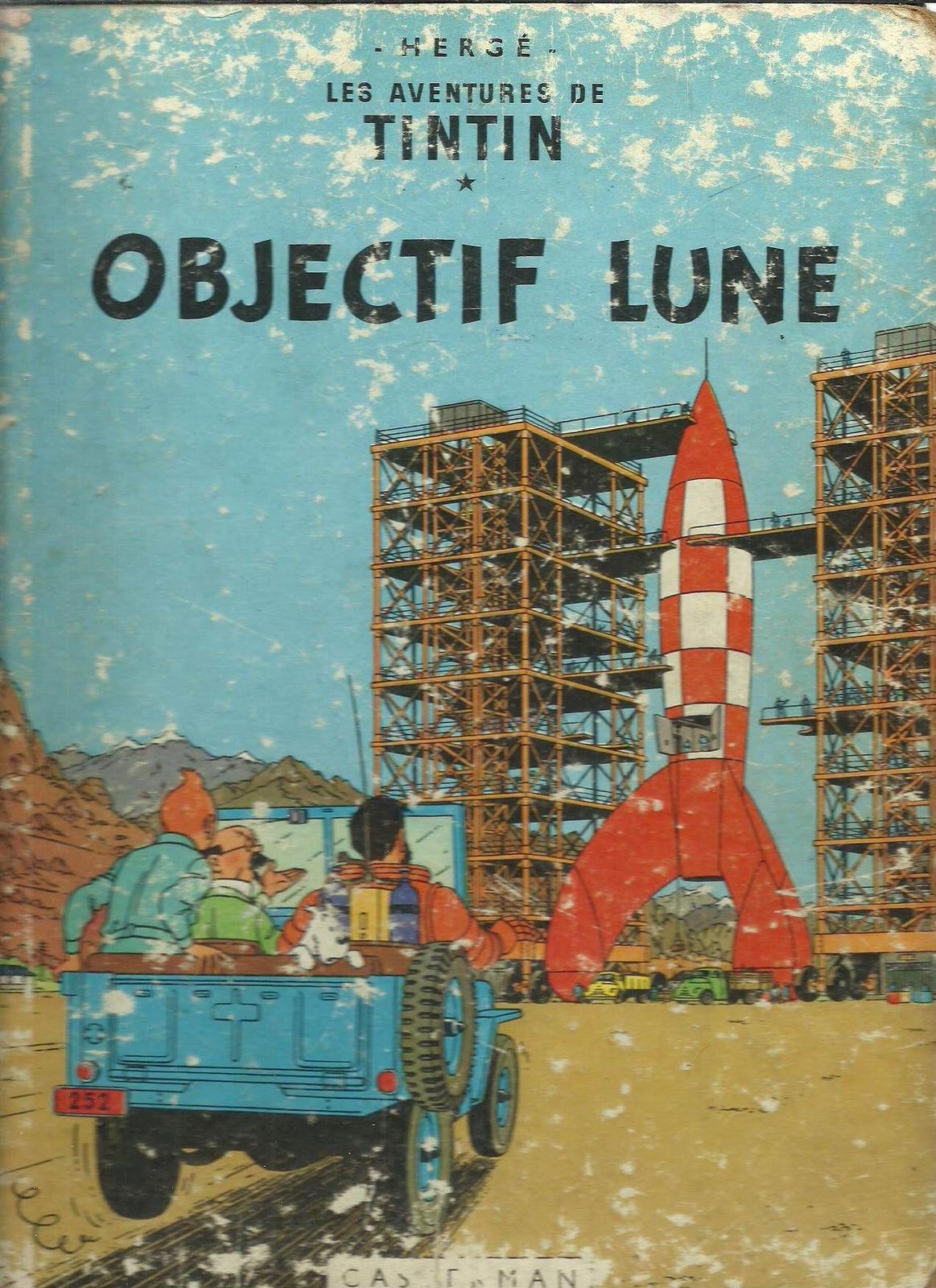 Hergé: Objectif Lune (French language, 1953, Casterman)