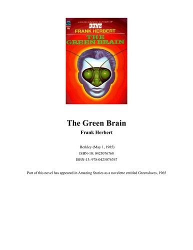 Frank Herbert: The green brain (1981, Gregg Press)