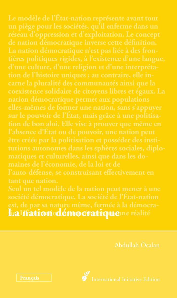 Abdullah Öcalan: La nation démocratique (German language, 2017)
