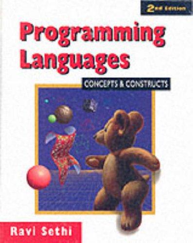 Ravi Sethi: Programming Languages (Hardcover, 2000, Addison-Wesley)