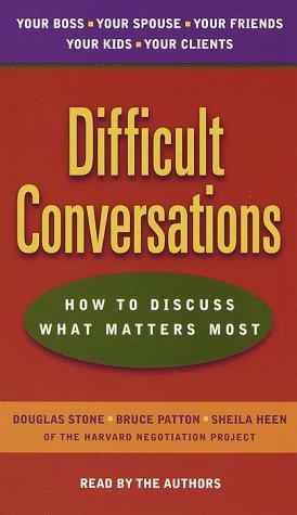 Roger Drummer Fisher, Douglas Stone: Difficult Conversations (AudiobookFormat, 1999, Random House Audio)